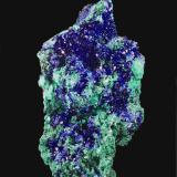 Azurita, Malaquita<br />Mina Sepon, Distrito Vilabouly, Provincia Savannakhét, Laos (R.D.P. Lao)<br />19,2 x 10,8 cm.<br /> (Autor: Xavier Bordas)