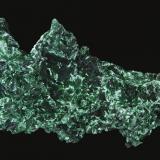 Malaquita<br />Cinturón de cobre de Katanga, Katanga (Shaba), República Democrática del Congo (Zaire)<br />15,1 x 9,2 cm.<br /> (Autor: Xavier Bordas)