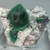 Malachite after Azurite<br />New Cornelia Mine, Ajo, Little Ajo Mountains, Ajo District, Pima County, Arizona, USA<br />5.3cm x 4.5cm<br /> (Author: rweaver)