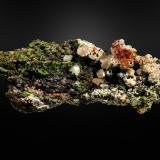 Duftita y Cerusita<br />Mina Tsumeb, Tsumeb, Región Otjikoto, Namibia<br />8 x 4 cm.<br /> (Autor: Antonio P. López)