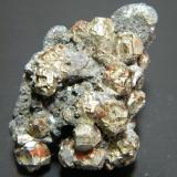 Pyrite<br />Tsumeb Mine, Tsumeb, Otjikoto Region, Namibia<br />26mm x 40mm x 17mm<br /> (Author: Heimo Hellwig)