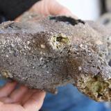 fulgurite<br />Quaddick Town Farm Road, Thompson, Windham County, Connecticut, USA<br />''fingers scale''<br /> (Author: vic rzonca)