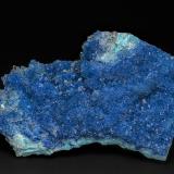 Quartz, Shattuckite, Chrysocolla<br />Milpillas Mine, level 1100, Cuitaca, Municipio Santa Cruz, Sonora, Mexico<br />8.5 x 5.7 cm<br /> (Author: am mizunaka)