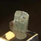 Beryl (variety aquamarine) and Quartz (variety smoky)<br />Erongo Region, Namibia<br />35mm x 37mm x 18mm overall size. Beryl = 24mm x 37mm x 18mm<br /> (Author: Firmo Espinar)