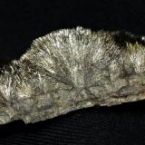 Millerite<br />Thompson Mine (Thompson open pit), Thompson, Winnipeg Capital Region, Manitoba, Canada<br />5x2.5x1.5 cm<br /> (Author: Joseph DOliveira)