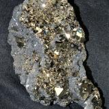 Pyrite<br />Huanzala Mine, Huallanca District, Dos de Mayo Province, Huánuco Department, Peru<br />12x7x3 cm<br /> (Author: Joseph DOliveira)