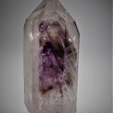 Quartz (variety amethyst, variety smoky quartz)<br />Goboboseb Mountains, Brandberg area, Erongo Region, Namibia<br />92 mm x 37 mm<br /> (Author: Don Lum)