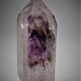 Quartz (variety amethyst, variety smoky quartz)<br />Goboboseb Mountains, Brandberg area, Erongo Region, Namibia<br />92 mm x 37 mm<br /> (Author: Don Lum)