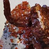 Vanadinite<br />Taouz, Er Rachidia Province, Drâa-Tafilalet Region, Morocco<br />4x3 cm.<br /> (Author: Enrique Llorens)