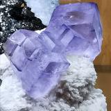 Fluorite<br />Taourirt, Taourirt Province, Oriental Region, Morocco<br />3,5x4,5 cm<br /> (Author: Enrique Llorens)