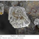 Chabazite-Ca<br />Roca-Neyra, Perrier, Issoire District, Puy-de-Dôme Department, Auvergne-Rhône-Alpes, France<br />fov 1.5 mm<br /> (Author: ploum)