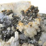 Quartz, Pyrite, Dolomite, Calcite<br />Cavnic Mine, Cavnic mining area, Cavnic, Maramures, Romania<br />FOV 12 cm<br /> (Author: Tobi)