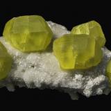 SulphurCozzo Disi Mine, Casteltermini, Agrigento (Girgenti) Province, Sicily, Italy76 x 46 x 40 mm (Author: Rob Schnerr)