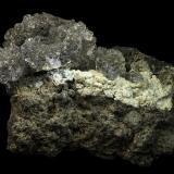 Opal-AN (variety hyalite) with Fluorapatite (variety staffelite)<br />Valeč, Doupov, Karlovy Vary Region, Bohemia, Czech Republic<br />75 x 48 x 55 mm<br /> (Author: Rob Schnerr)
