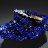 Azurite<br />Christiana Mine, Kamariza Mines, Agios Konstantinos, Lavrion Mining District, Attikí (Attica) Prefecture, Greece<br />4.7 x 6.5 cm<br /> (Author: crosstimber)