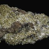 Olmiite with Bultfonteinite<br />N'Chwaning II Mine, N'Chwaning mining area, Kuruman, Kalahari manganese field (KMF), Northern Cape Province, South Africa<br />100 x 40 x 20 mm<br /> (Author: Rob Schnerr)