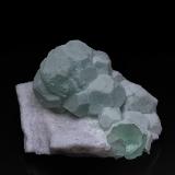Fluorite, Quartz<br />Deer Trail Mine, Cottonwood Creek, Baldy Peak (Mount Baldy), Tushar Mountains, Marysvale, Mount Baldy District, Piute County, Utah, USA<br />6.9 x 5.1 cm<br /> (Author: am mizunaka)