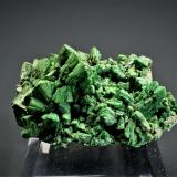 Torbernite<br />Margabal Mine, Entraygues-sur-Truyère, Lot et Truyère, Rodez, Aveyron, Occitanie, France<br />41 mm x 25 mm x 25 mm<br /> (Author: Don Lum)