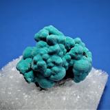 Rosasite<br />Silver Bill Mine, Costello Mine group, Gleeson, Turquoise District, Dragoon Mountains, Cochise County, Arizona, USA<br />18 mm x 18 mm x 13 mm<br /> (Author: Don Lum)