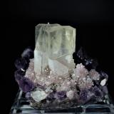 Calcite, Quartz (variety amethyst)<br />Alto Uruguai Region, Rio Grande do Sul, Brazil<br />16.2 cm x 12.5 cm x 12 cm<br /> (Author: Don Lum)