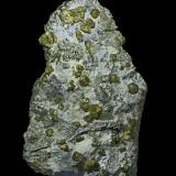 Vesuvianite<br />Sierra de las Cruces, Sierra Mojada mining district, Municipio Sierra Mojada, Coahuila (Coahuila de Zaragoza), Mexico<br />105 x 55 x 30 mm<br /> (Author: Rob Schnerr)