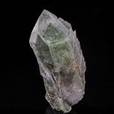 Quartz with Chlorite inclusion<br />Bear Creek, New Melones Dam area, Jamestown, Calaveras County, California, USA<br />8.2 x 3.5 cm<br /> (Author: am mizunaka)