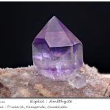 Quartz (variety amethyst)<br />Priozersk, Balkhash District, Karaganda Region, Kazakhstan<br />fov 27 mm<br /> (Author: ploum)