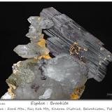 Brookite<br />Zard Mountain, Ras Koh Mountains, Kharan District, Balochistan (Baluchistan), Pakistan<br />fov 70 mm<br /> (Author: ploum)