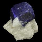 Lazurite<br />Ladjuar Medam, Sar-e Sang, Koksha Valley, Khash & Kuran Wa Munjan Districts, Badakhshan Province, Afghanistan<br />35 X 20 X 35 mm<br /> (Author: Rob Schnerr)