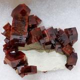 Vanadinite<br />Coud'a, Mibladen mining district, Mibladen, Midelt, Midelt Province, Drâa-Tafilalet Region, Morocco<br />6x4 cm. approx.<br /> (Author: Enrique Llorens)