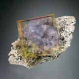 Fluorite<br />Penfield, Monroe County, New York, USA<br />6x4x4 cm overall size<br /> (Author: Jesse Fisher)