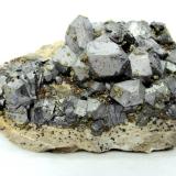 Galena, Chalcopyrite<br />Pfannenberger Einigkeit Mine, Salchendorf, Neunkirchen, Siegen-Wittgenstein District, Arnsberg, North Rhine-Westphalia/Nordrhein-Westfalen, Germany<br />Specimen size 10 cm<br /> (Author: Tobi)