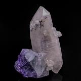 Quartz, Fluorite, Bournonite<br />Yaogangxian Mine, Yizhang, Chenzhou Prefecture, Hunan Province, China<br />8.5 x 5.7 cm<br /> (Author: am mizunaka)