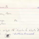 _Original handwritten record from James & Dawn Minette<br /><br /><br /> (Author: Carles Millan)