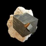 Pyrite<br />Ampliación a Victoria Mine, Navajún, Comarca Cervera, La Rioja, Spain<br />50x50x40 mm (20x20x20 mm)<br /> (Author: Dany Mabillard)