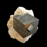 Pyrite<br />Ampliación a Victoria Mine, De Alcarama Range, Navajún, Comarca Cervera, La Rioja, Spain<br />50x50x40 mm (20x20x20 mm)<br /> (Author: Dany Mabillard)