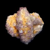 Fluorite and Baryte<br />Coldstones Quarry, Greenhow, Yorkshire, England / United Kingdom<br />45x50x25 mm<br /> (Author: Dany Mabillard)