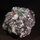 Beryl (variety emerald), Parisite and Calcite<br />Muzo mining district, Western Emerald Belt, Boyacá Department, Colombia<br />45mm x 42mm x 36mm<br /> (Author: Firmo Espinar)