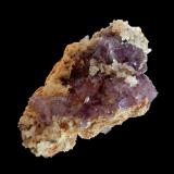 Quartz and Fluorite<br />La Cabaña, Valdelmar, Berbes mining area, Berbes, Ribadesella, Comarca Oriente, Principality of Asturias (Asturias), Spain<br />70x60x40 mm<br /> (Author: Dany Mabillard)