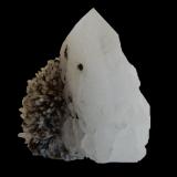 Quartz, Sphalerite and Chalcopyrite<br />Krushev dol Mine, Madan mining area, Rhodope Mountains, Smolyan Oblast, Bulgaria<br />50x50x30 mm<br /> (Author: Dany Mabillard)