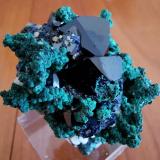 Azurite<br />Oumjrane mining area, Alnif Commune, Tinghir Province, Drâa-Tafilalet Region, Morocco<br />3 cm x 5 cm<br /> (Author: Enrique Llorens)