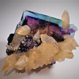 Fluorite, Calcite, Sphalerite<br />Annabel Lee Mine, Harris Creek Sub-District, Hardin County, Illinois, USA<br />125 mm x 115 mm x 85 mm<br /> (Author: Don Lum)