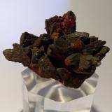Cinabrio sobre Marcasita<br />Mina Monte Labbro, Monte Amiata, Santa Fiora, Provincia Grosseto, Toscana, Italia<br />48 mm x 38 mm<br /> (Autor: Sante Celiberti)