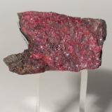 Cinabrio, Mercurio nativo<br />Distrito Minero de Almadén, Almadén, Comarca Valle de Alcudia, Ciudad Real, Castilla-La Mancha, España<br />34 mm x 29 mm<br /> (Autor: Sante Celiberti)