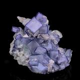 Fluorite, Quartz, Calcite<br />Yaogangxian Mine, Yizhang, Chenzhou Prefecture, Hunan Province, China<br />5.3 x 4.6 cm<br /> (Author: am mizunaka)