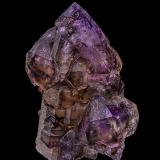 Quartz (variety smoky), Quartz (variety amethyst)<br />Little Gem Mine, Boulder Batholith, Jefferson County, Montana, USA<br />8.7 x 5.7 cm<br /> (Author: am mizunaka)