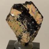 Pirita, HematitesRio Mine (Rio Marina Mine), Valle Giove stope, Rio Marina, Elba Island, Livorno Province, Tuscany, Italy24 x 19,5 x 7 mm (Autor: Sante Celiberti)