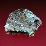PlancheitaMina Shangulowé, Distrito Kambove, Cinturón de cobre de Katanga, Katanga (Shaba), República Democrática del Congo (Zaire)5 x 3 cm. (Autor: Antonio P. López)