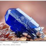 Azurite<br />Mas Dieu, Mercoirol, Alès, Gard, Occitanie, France<br />fov 2 mm<br /> (Author: ploum)