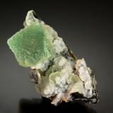 Fluorite<br />Dalnegorsk, Dalnegorsk Urban District, Primorsky Krai, Russia<br />2.0 cm x 3.7 cm<br /> (Author: Michael Shaw)